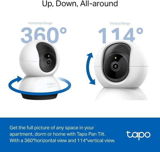 TP-Link Tapo C220 – Smart Indoor Security Camera 2K 3MP with Night Vision Motion Detection Privacy Mode Two-Way Audio Works with Alexa - Globaltech.tc