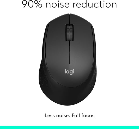 Logitech M330 Silent Plus – Wireless Silent Mouse with Long Battery Life and Ergonomic Design - Globaltech.tc