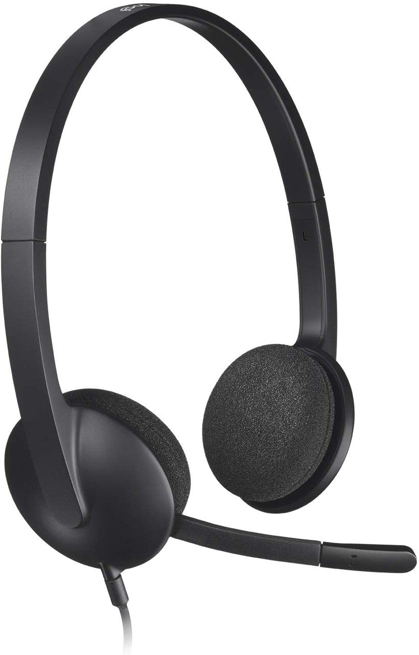 Logitech H340 Wired USB Headset – Stereo Audio with Noise-Canceling Microphone - Globaltech.tc