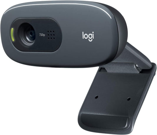 Logitech C270 HD Webcam – 720p Video Calling, Built-in Microphone, Universal Clip - Globaltech.tc