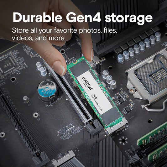 Crucial E100 512GB NVMe SSD – PCIe Gen4, M.2 Internal Drive - Globaltech.tc