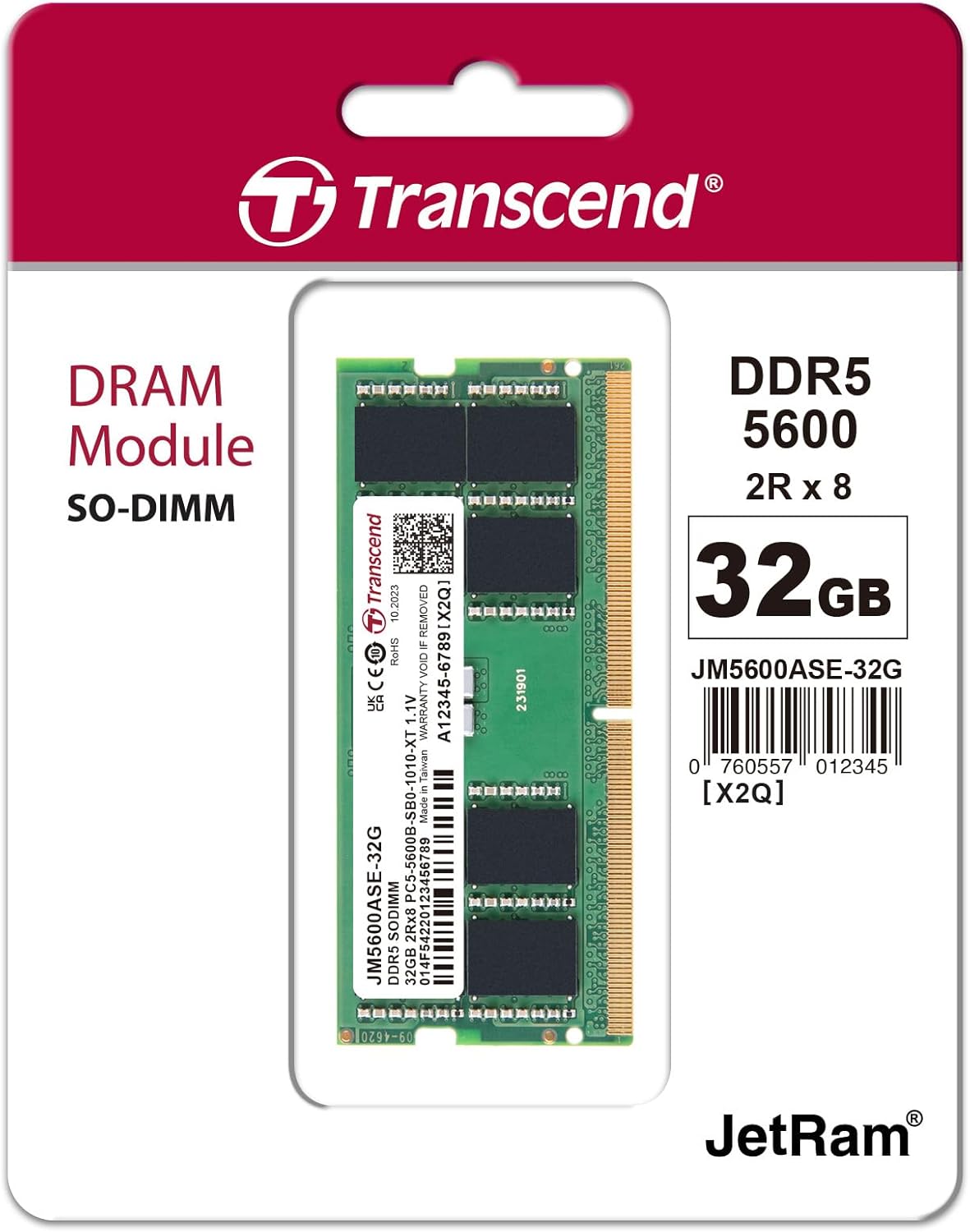 Transcend DDR5 5600MHz RAM – 8GB / 16GB / 32GB / 48GB - Globaltech.tc
