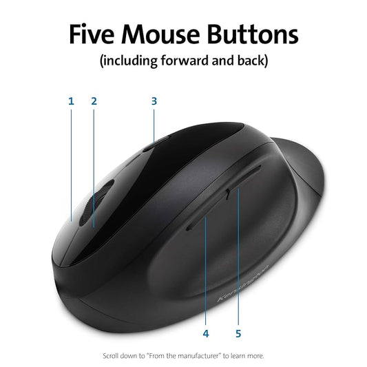 Kensington Pro Fit Ergo Wireless Keyboard and Mouse Combo – Black - Globaltech.tc