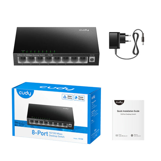 Cudy FS108D 8-Port 10/100Mbps Unmanaged Switch