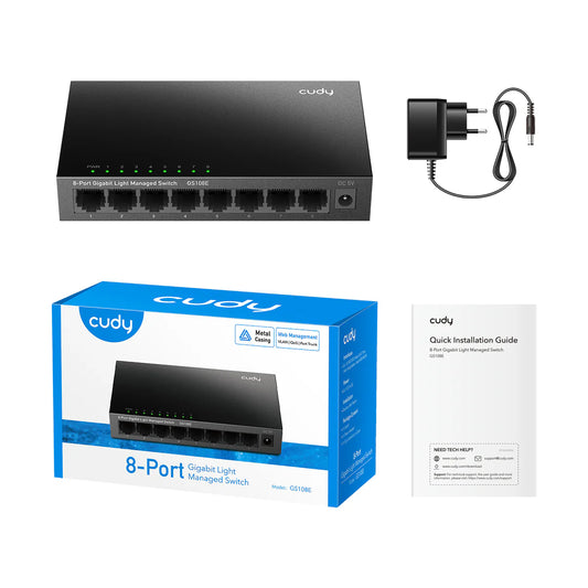 Cudy GS108E 8-Port Gigabit Easy Smart Managed Switch