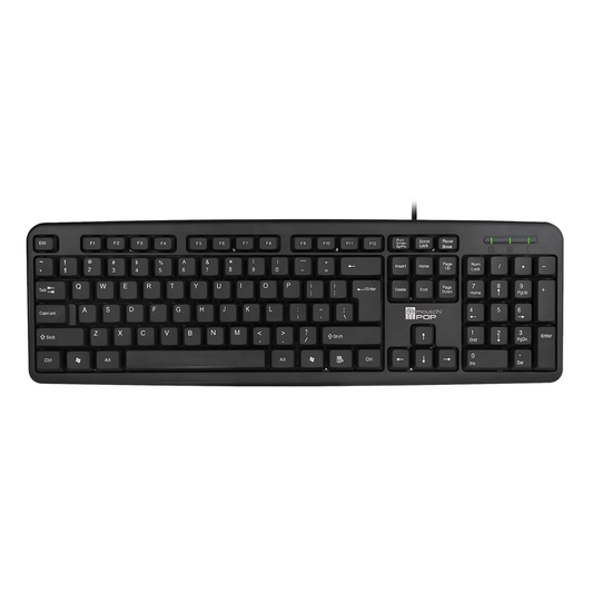 Mouschi Pop Wired Keyboard – Stylish, Comfortable, and Plug & Play - Globaltech.tc