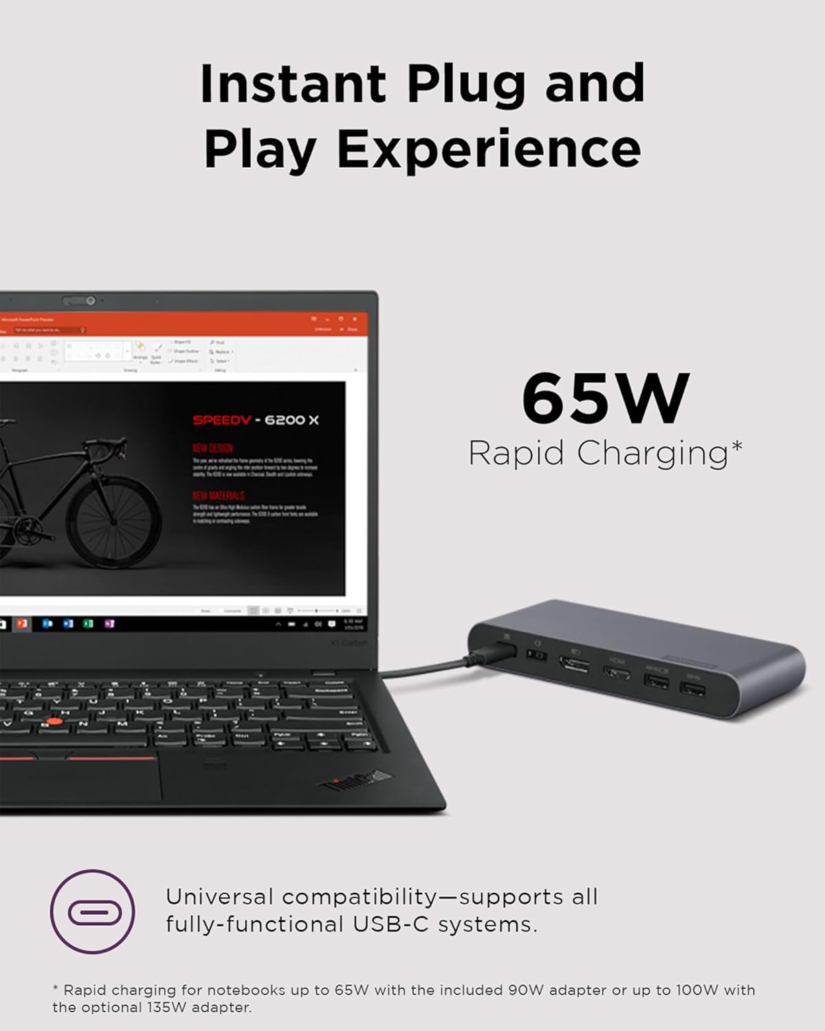 Lenovo USB-C Universal Dock – Dual Display, Power Delivery, Multiple Ports - Globaltech.tc