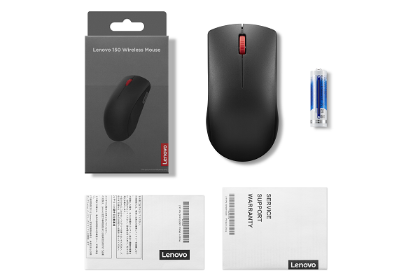 Lenovo 150 Wireless Mouse with Battery – Compact, Ergonomic Design
