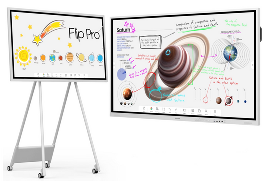 Samsung Flip Pro 65" Interactive Display – UHD 4K, Touchscreen, HDMI, USB-C, Built-In Speakers - Globaltech.tc