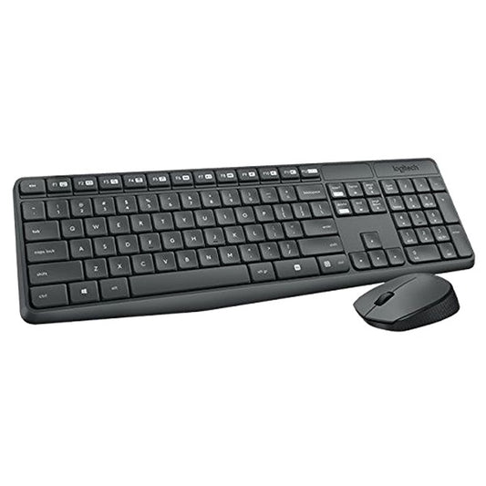 Logitech MK235 Wireless Keyboard & Mouse Combo – Spill-Resistant, Tilt Legs, EN/AR - Globaltech.tc