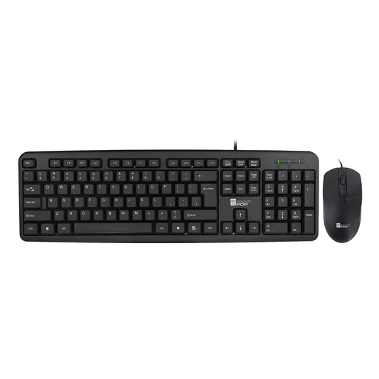 Mouschi Pop Wired Combo – Colorful Keyboard & Mouse Set, Plug & Play - Globaltech.tc