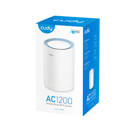 Cudy M1200 – AC1200 Gigabit Whole Home Wi-Fi Mesh System (1-Pack)