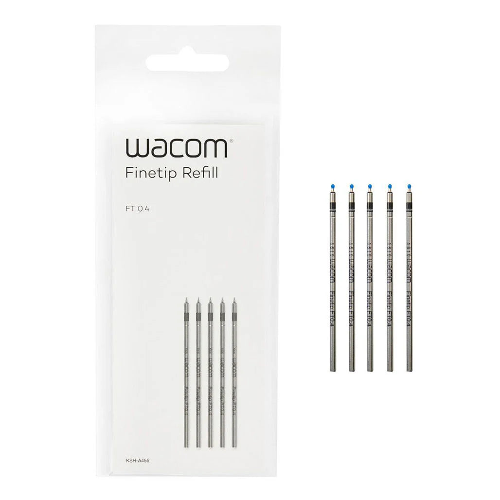 Wacom ACK22208 – Finetip 0.4mm Pen Refills (5-Pack) for Bamboo & Intuos Pro - Globaltech.tc