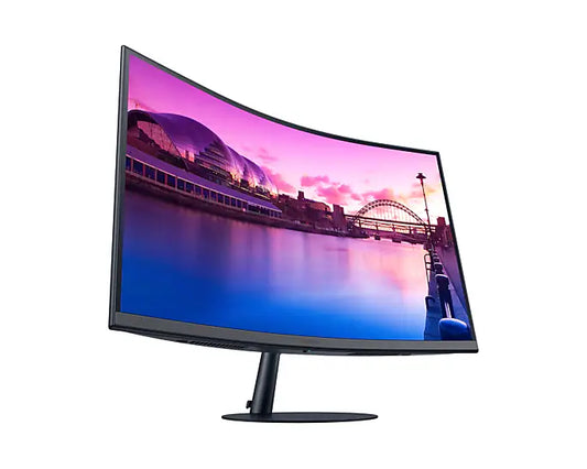 Samsung 32” Curved LED Monitor – FHD, 75Hz, HDMI, Slim Bezel, Eye Comfort Design (LS32C390EAMXUE) - Globaltech.tc