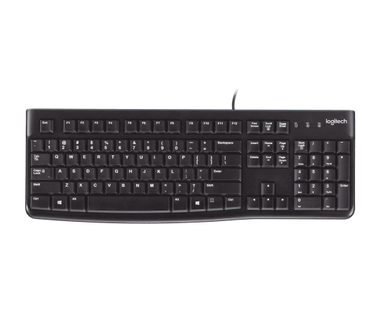Logitech K120 Wired Keyboard (USB, E/A)