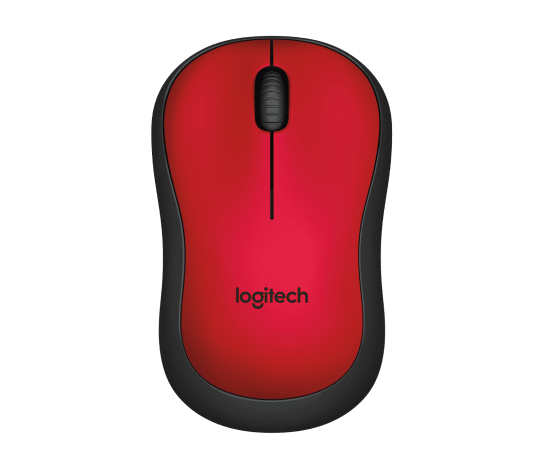 Logitech M220 Silent Wireless Mouse (Red)