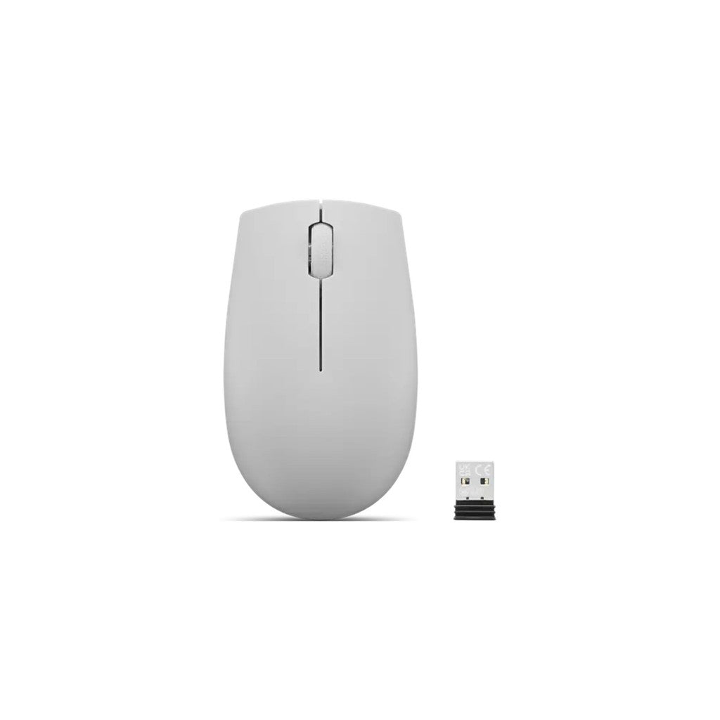 Lenovo 300 Wireless Compact Mouse (Arctic Grey, Battery Included)