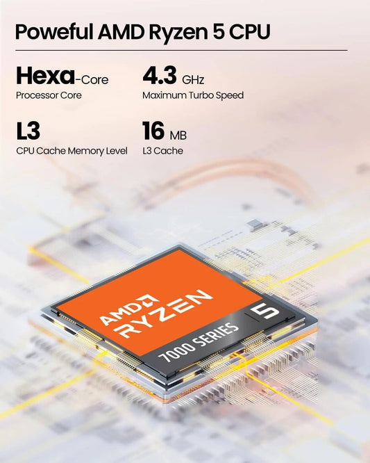 HP 17-CP3155CL – Ryzen 5 7430U, 17.3" HD+ Touch, 16GB RAM, 1TB SSD – Silver - Globaltech.tc