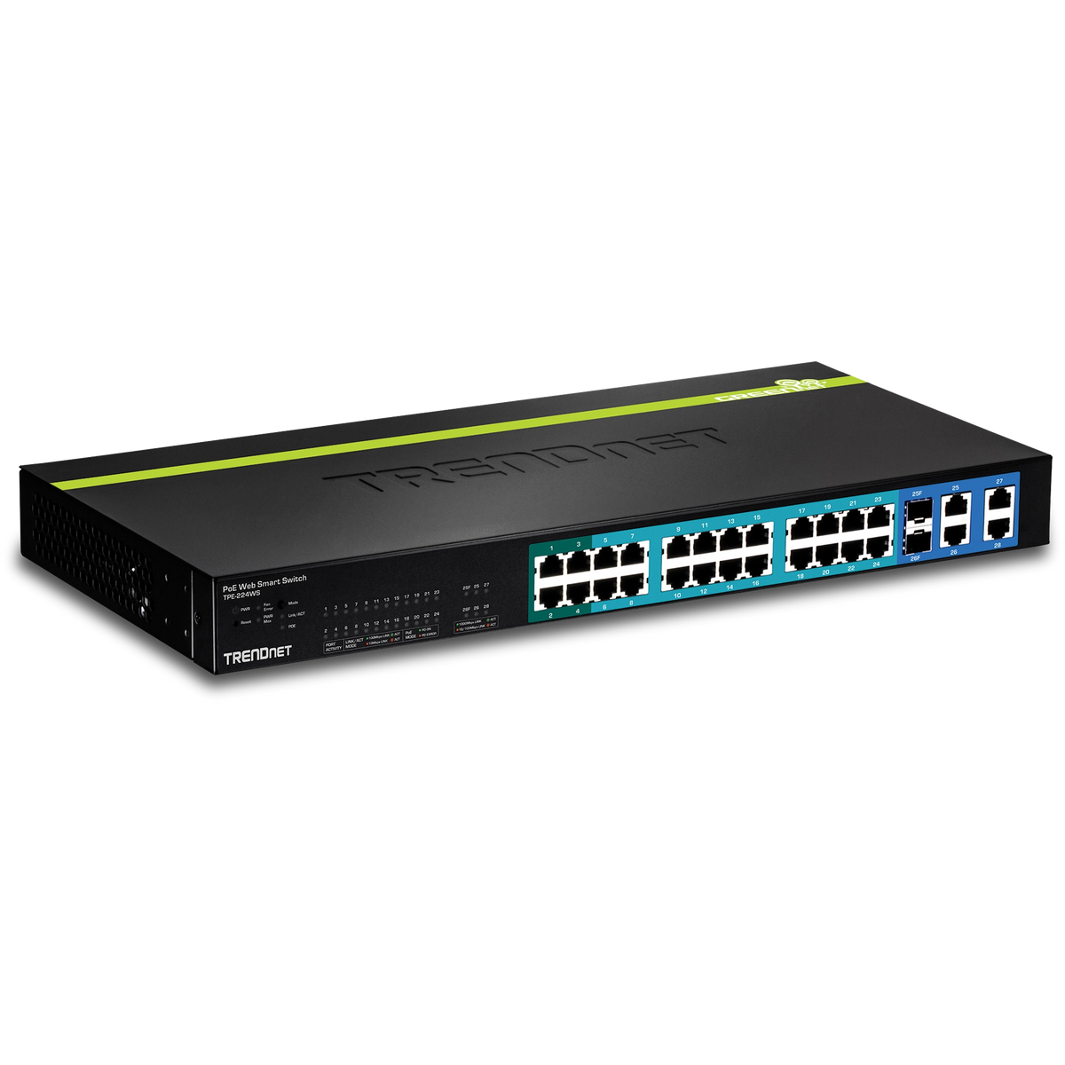 TRENDnet TPE-224WS 24-Port 10/100Mbps Web Smart PoE+ Switch