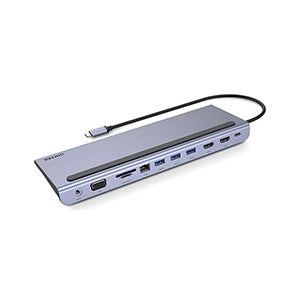 Unitek uHUB 11+ 11-in-1 USB-C Docking Station (MST Triple Monitor, 100W PD)