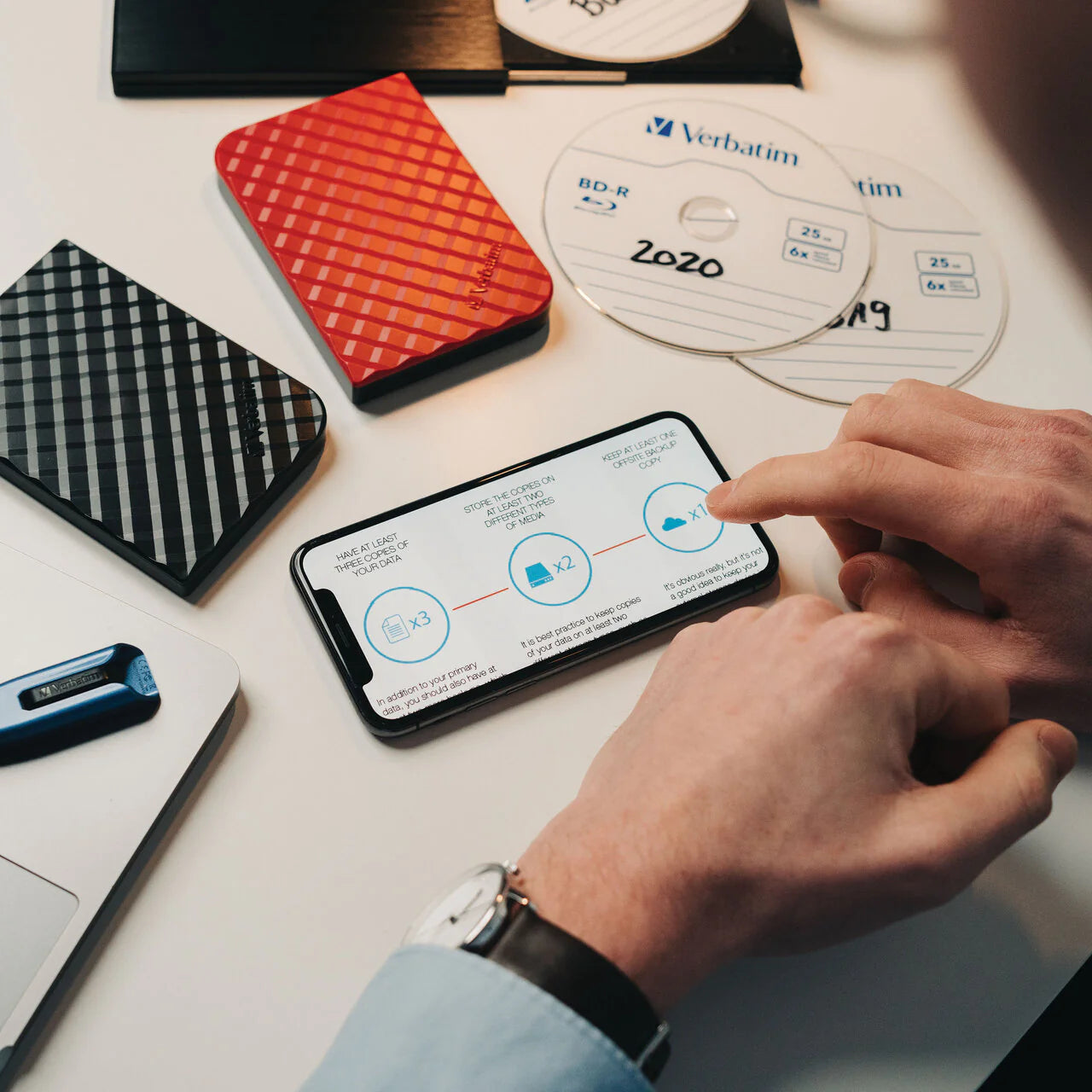 Verbatim Store ’n’ Go USB-C & USB-A External SSD – 256GB / 512GB