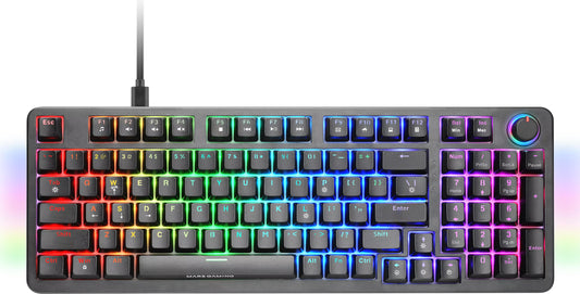 Mars Gaming MKPROYUS Mechanical Gaming Keyboard – RGB LED, Wired USB