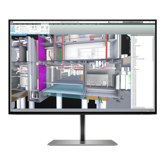 HP Z24u G3 24" Monitor, USB-C, WUXGA 1920x1200, 60Hz, Anti-Glare, Height Adjustable - Globaltech.tc