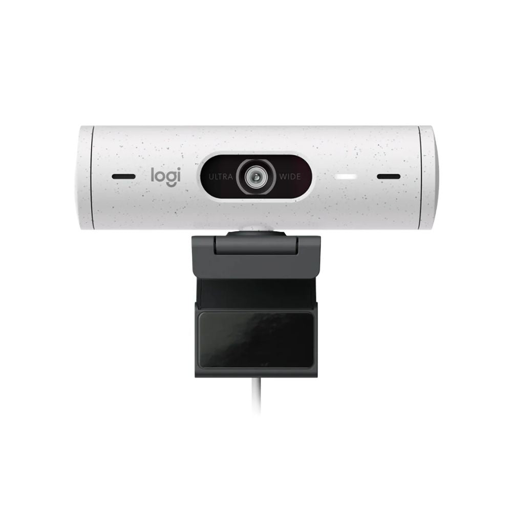 Logitech BRIO 500 Full HD 1080p USB Webcam – Off-White for Streaming & Video Calls - Globaltech.tc