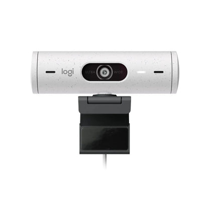 Logitech BRIO 500 Full HD 1080p USB Webcam – Off-White for Streaming & Video Calls - Globaltech.tc