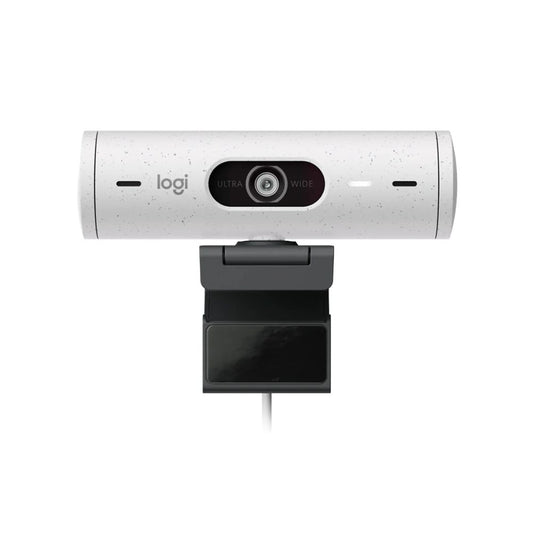 Logitech BRIO 500 Full HD 1080p USB Webcam – Off-White for Streaming & Video Calls - Globaltech.tc