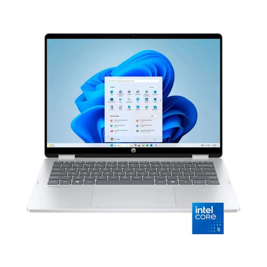 HP OMNIBOOK 5 FLIP 14-FP0013DX – Core 5 120U, 14" FHD+ X360 Touch, 8GB RAM, 512GB SSD – Glacier Silver - Globaltech.tc