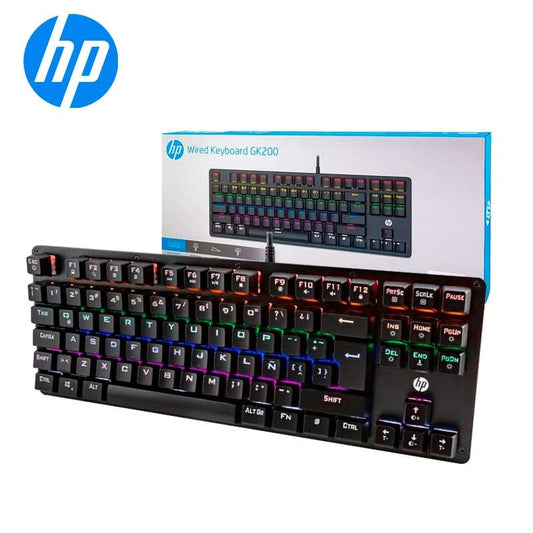 HP GK200 Mechanical RGB Keyboard – Blue Switches, Multicolor Backlighting