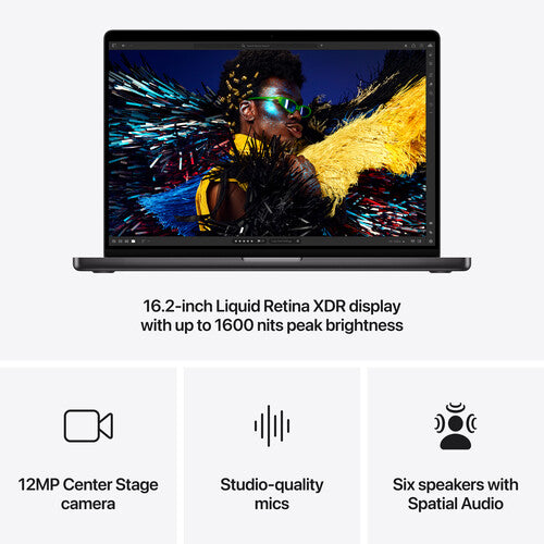 Apple MacBook Pro 14" (MX2K3LL/A) – M4 Max 14-Core, 36GB RAM, 1TB SSD, 32-Core GPU, Space Black - Globaltech.tc