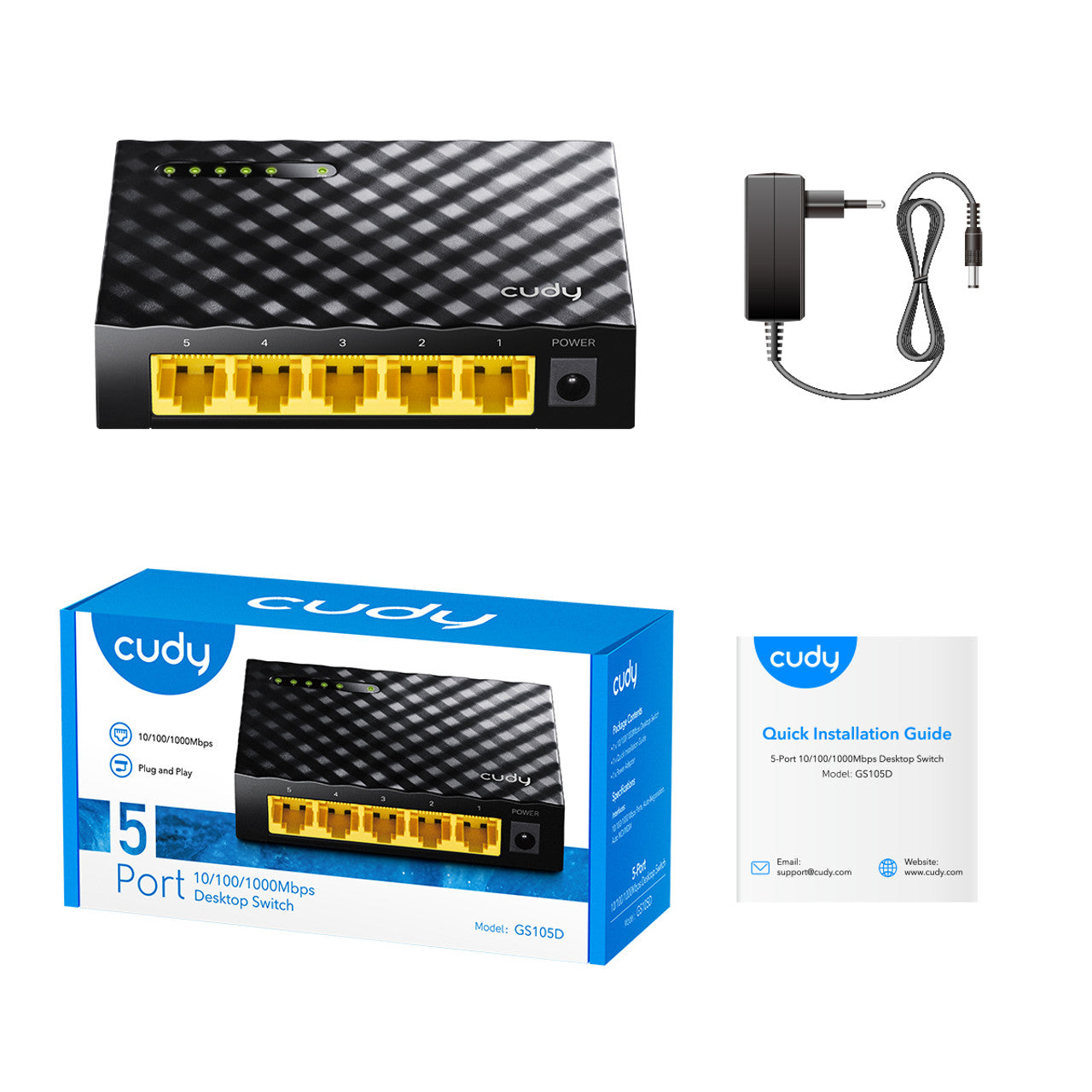 Cudy GS105D 5-Port Gigabit Desktop Switch