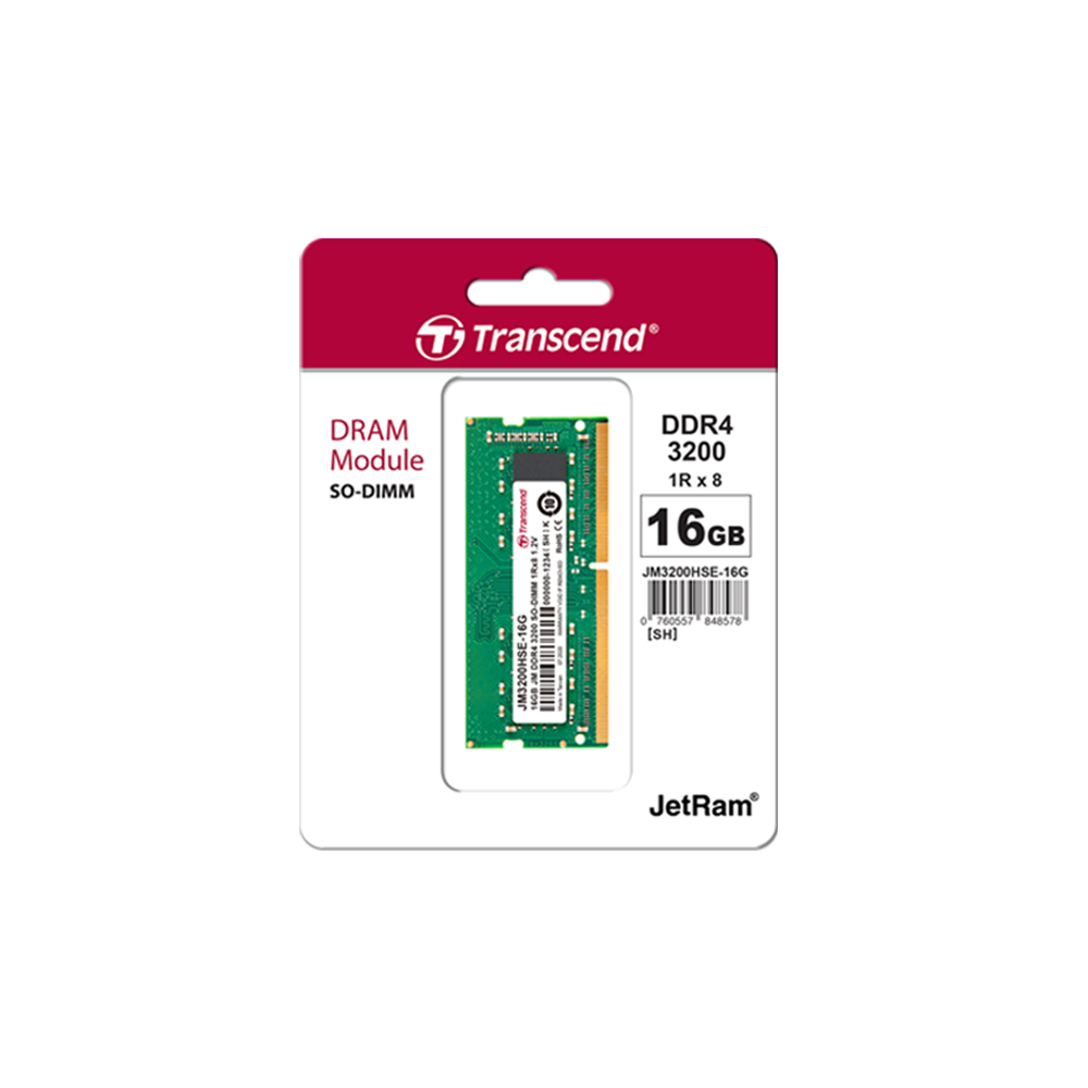 Transcend DDR4-3200 RAM SO-DIMM Laptop Memory (SODIMM) – 8GB / 16GB / 32GB
