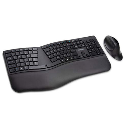 Kensington Pro Fit Ergo Wireless Keyboard and Mouse Combo – Black - Globaltech.tc