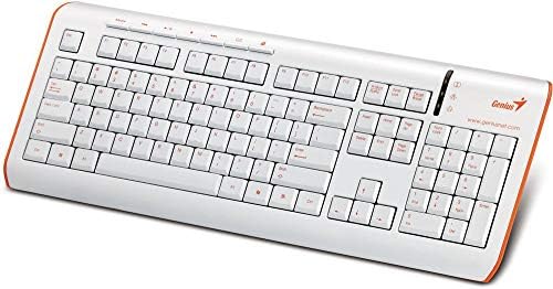 Genius SlimStar S325 Ultra-Slim Silent Keyboard (Orange)
