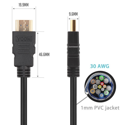 VCOM CABLE 19MALE TO MALE 30M