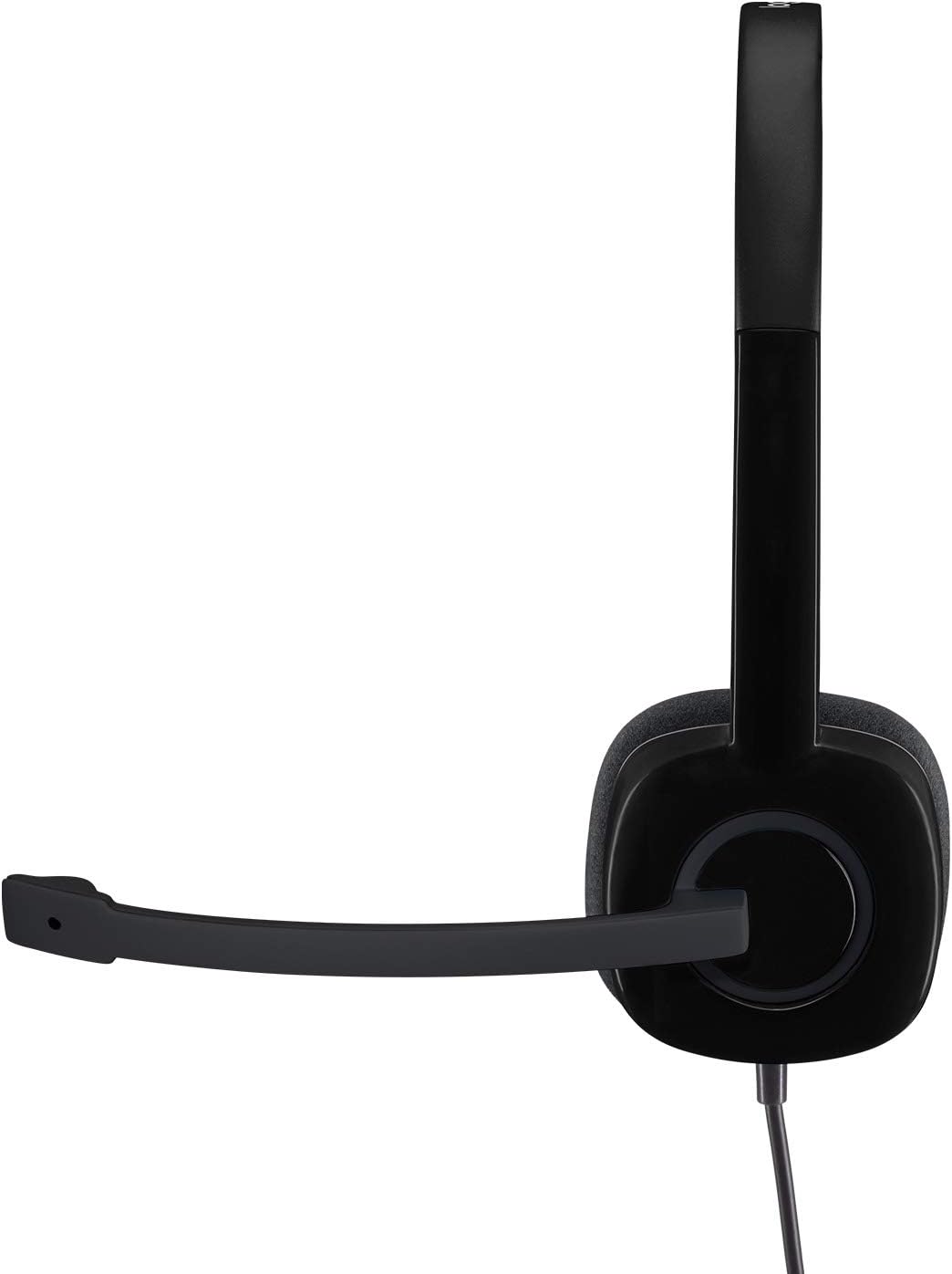 Logitech H151 Stereo Headset – 3.5mm Wired Headset with Rotating Boom Mic and In-Line Controls - Globaltech.tc