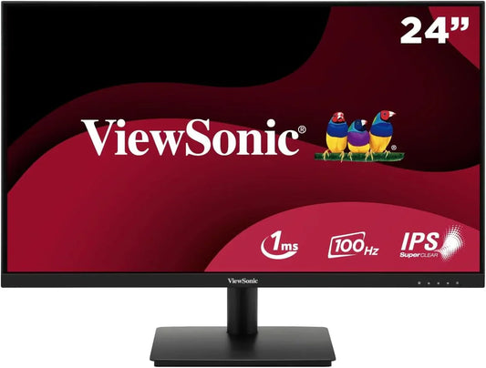 ViewSonic VA24D1-H – 23.8” Full HD Monitor, IPS, 100Hz, Anti-Glare - Globaltech.tc