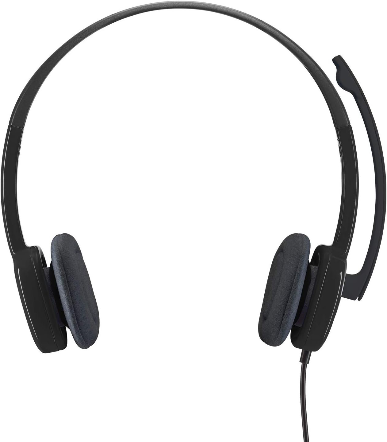 Logitech H151 Stereo Headset – 3.5mm Wired Headset with Rotating Boom Mic and In-Line Controls - Globaltech.tc