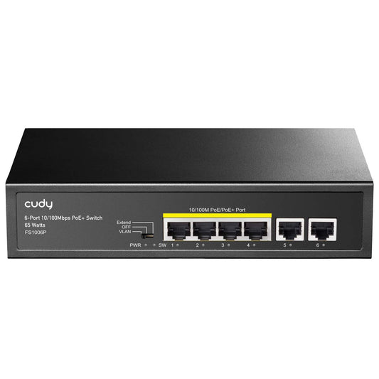 Cudy FS1006P 6-Port 10/100M PoE+ Unmanaged Switch