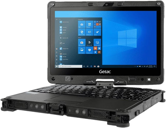Getac V110 G6 Rugged 2-in-1 – 11.6" FHD Touchscreen Laptop with Intel Core i5-10210U, 32GB RAM, 512GB SSD - Globaltech.tc