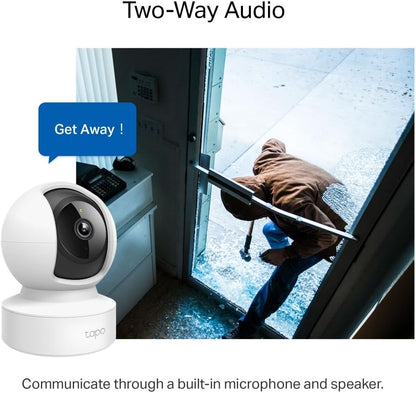 TP-Link Tapo C212 – Indoor 2K (3MP) Surveillance Camera, WLAN/Ethernet, Night Vision, Motion Detection, SD Card Slot (Up to 512GB), Alexa Compatible - Globaltech.tc