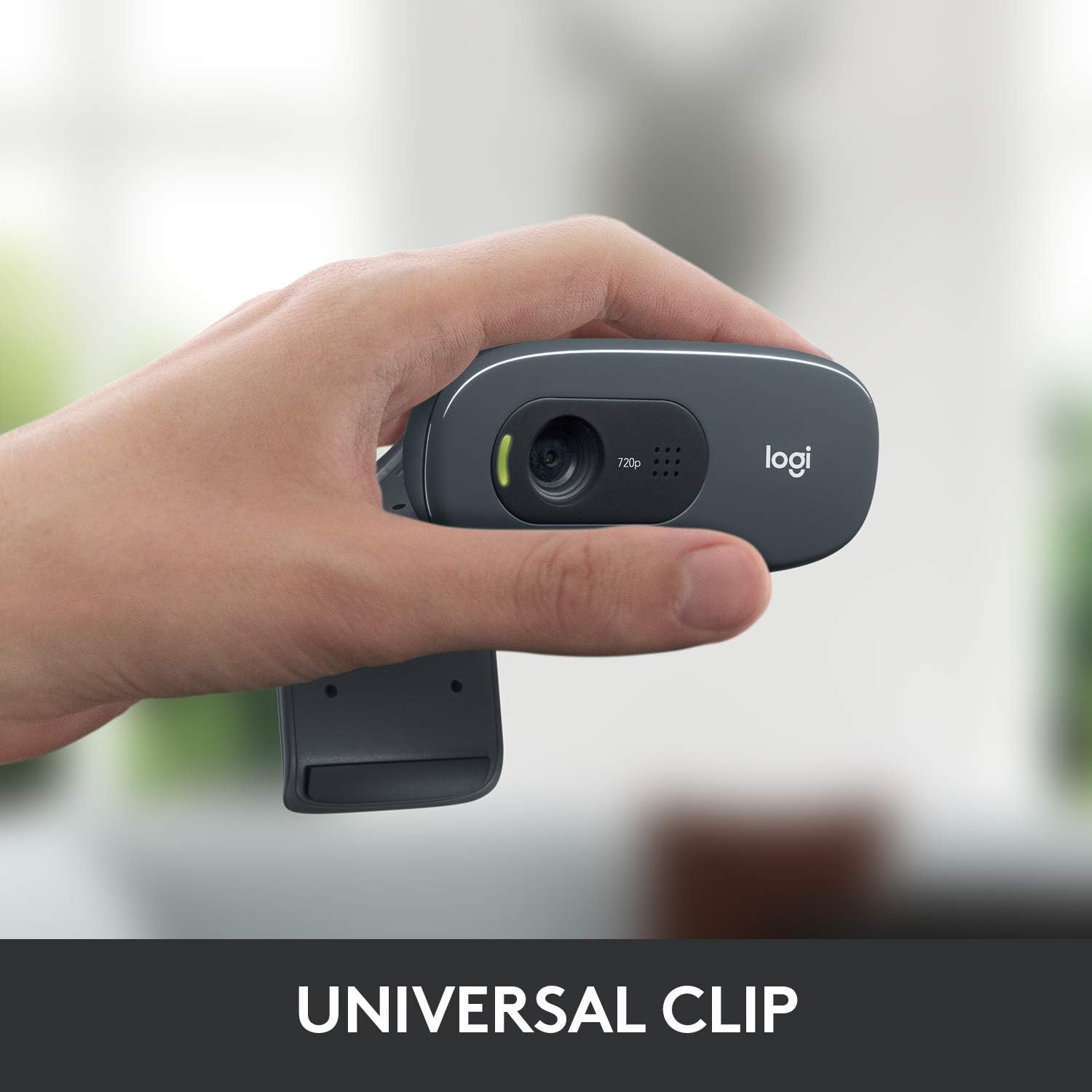 Logitech C270 HD Webcam – 720p Video Calling, Built-in Microphone, Universal Clip - Globaltech.tc