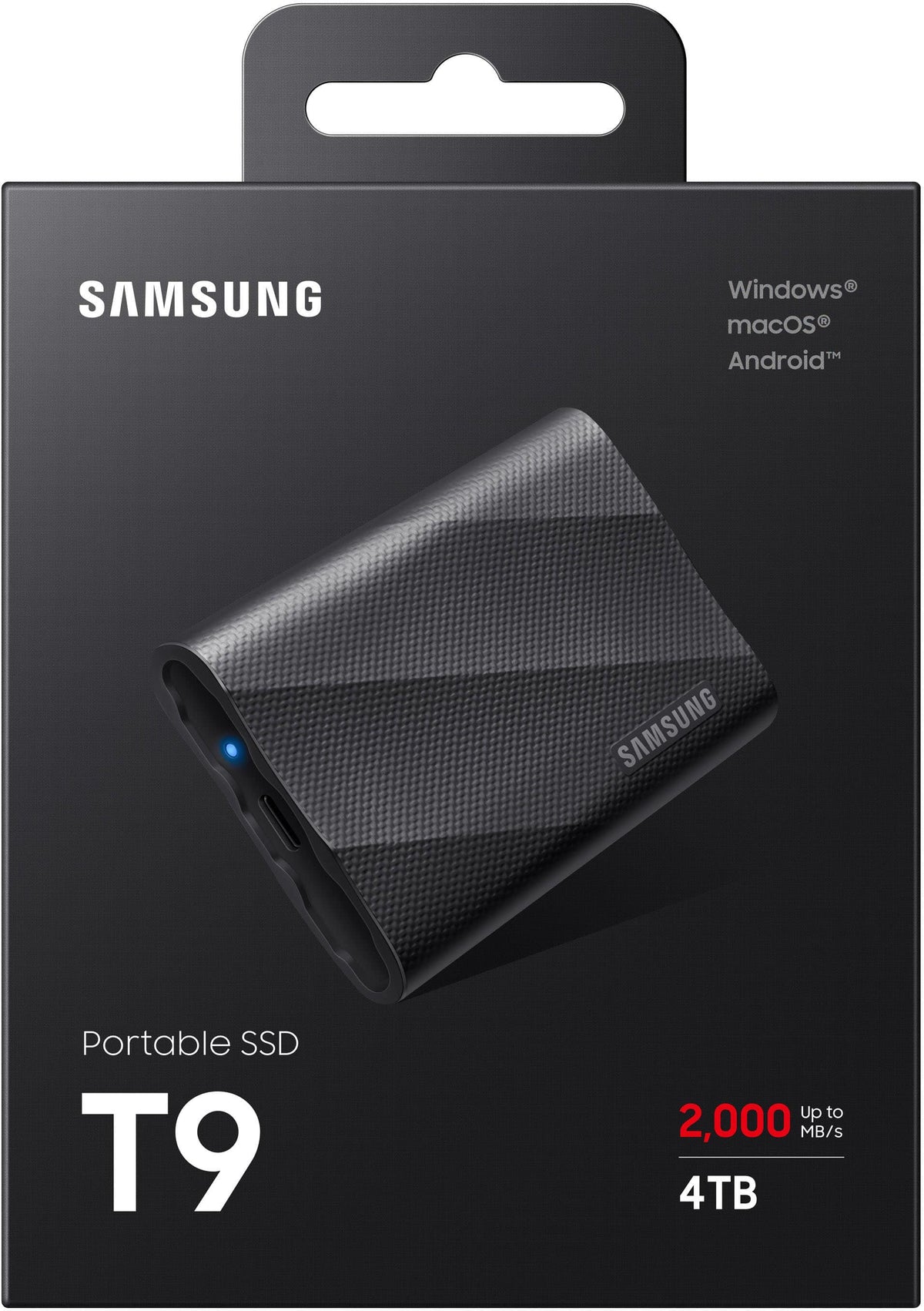 SAMSUNG T9 4TB 2000MB/S Portable SSD USB-C 3.2 Gen 2x2 - External SSD