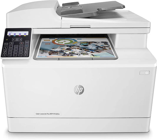 HP Color LaserJet Pro MFP M183fw – Wireless Color Laser All-in-One, Fax, ADF, Mobile Printing - Globaltech.tc