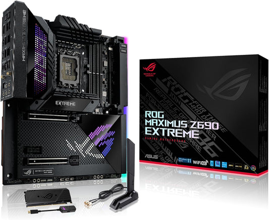 ASUS ROG Maximus Z690 Extreme Motherboard – LGA 1700, DDR5, PCIe 5.0, Wi-Fi 6E, 10Gb LAN, Thunderbolt 4 - Globaltech.tc