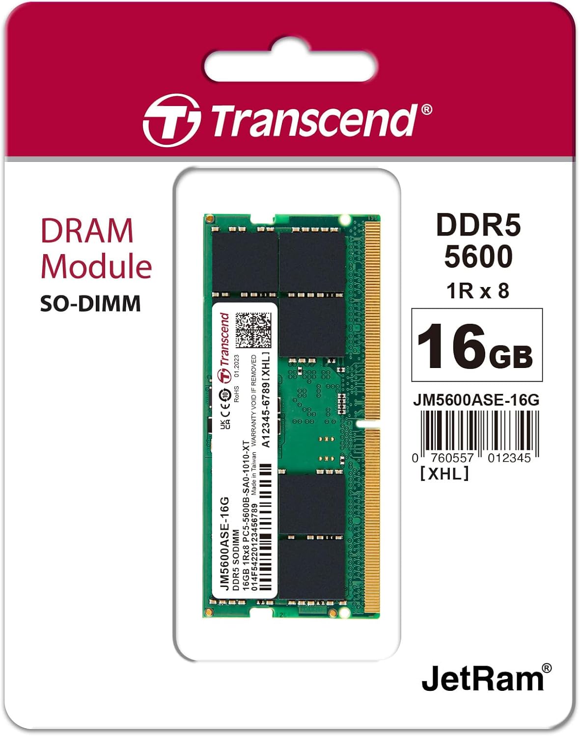 Transcend DDR5 5600MHz RAM – 8GB / 16GB / 32GB / 48GB - Globaltech.tc