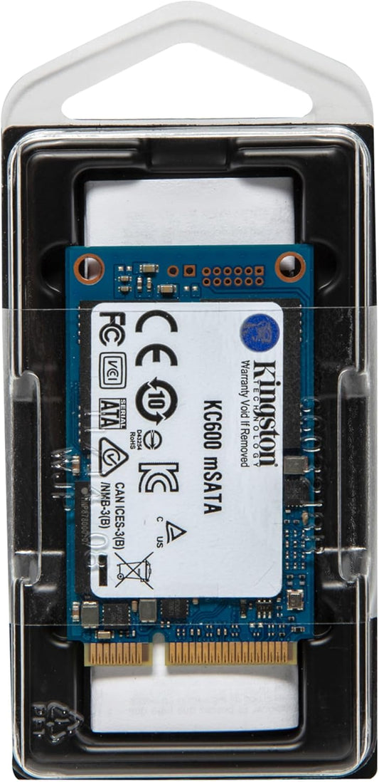 Kingston KC600 1TB mSATA SSD – Internal Solid State Drive, 3D TLC NAND, SATA III, High-Speed Performance - Globaltech.tc